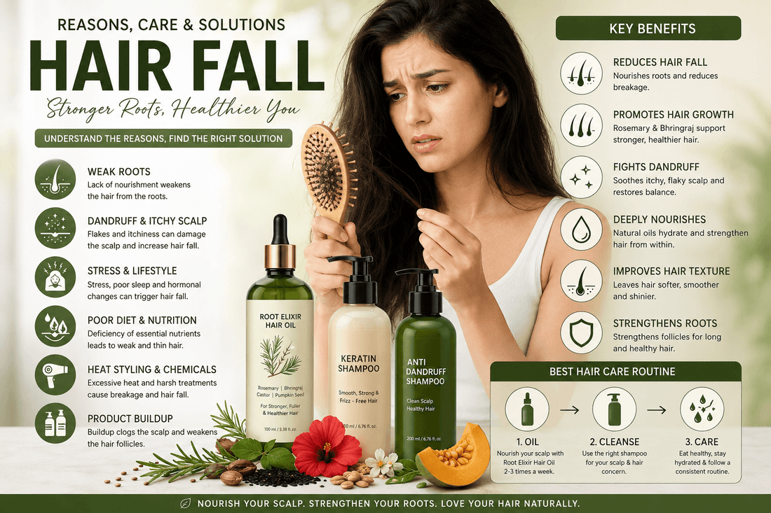 Hair Fall Reasons: Why Your Hair Is Falling & How to Control It Naturally