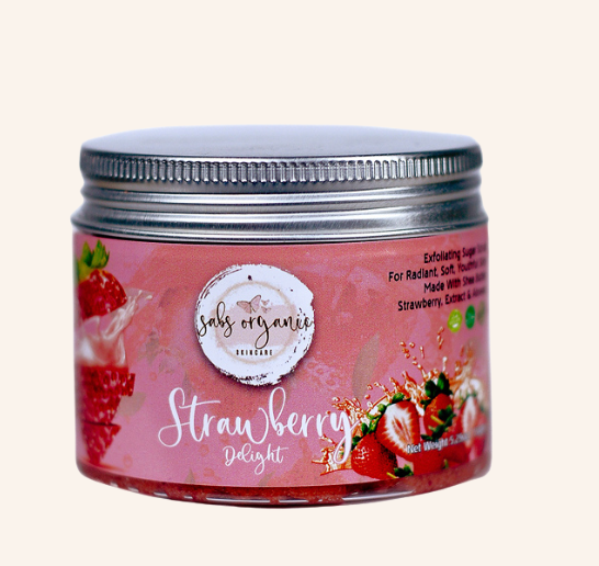 strawberry exfoliating scrub